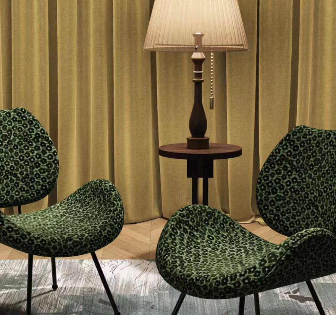 Hoge kwaliteit jacquard fluwelen bankstof met pruimenbloesempatroon